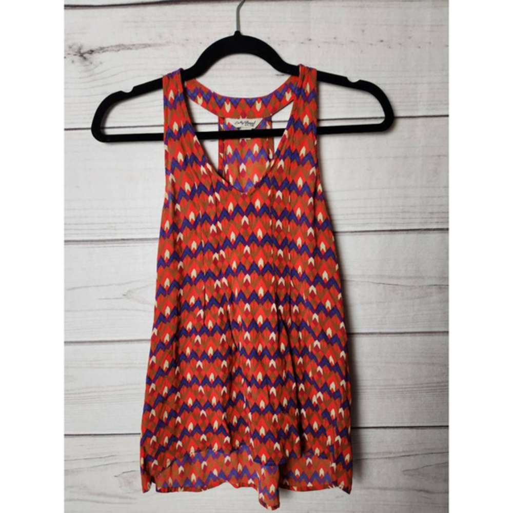 Lucky Brand Multicolor Geometric Tank Top